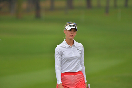CHONBURI - FEBRUARY 24 : Jessica Korda of USA in Honda LPGA Thailand 2018 at Siam Country Club, Old Course on February 24, 2018 in Pattaya Chonburi, Thailand.のeditorial素材