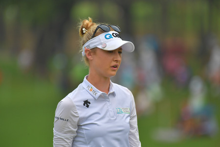 Nelly Korda of USA in Honda LPGA Thailand 2018 at Siam Country Club, Old Course on February 24, 2018...