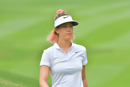 Michelle Wie of USA in Honda LPGA Thailand 2018 at Siam Country Club, Old Course on February 24, 2018 in Pattaya Chonburi, Thailand.のeditorial素材