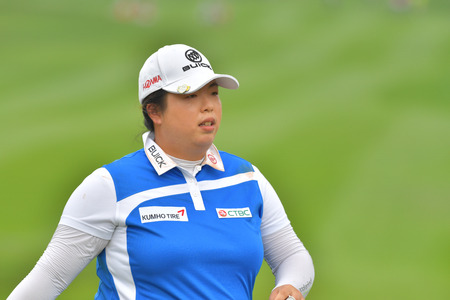 Shanshan Feng of China in Honda LPGA Thailand 2018 at Siam Country Club, Old Course on February 24, 2018 in Pattaya Chonburi, Thailand.のeditorial素材