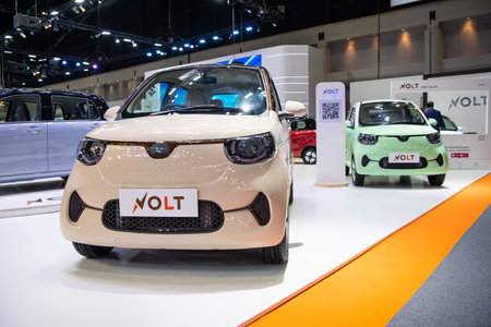 VOLT City EV car on display at The 39th Thailand International Motor Expo 2022 on November 30, 2022...