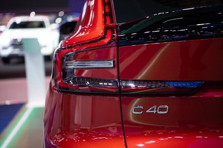 All NEW Volvo C40 Recharge Pure Electric on display at The 39th Thailand International Motor Expo 2022 on November 30, 2022 in Nonthaburi, Thailand.のeditorial素材