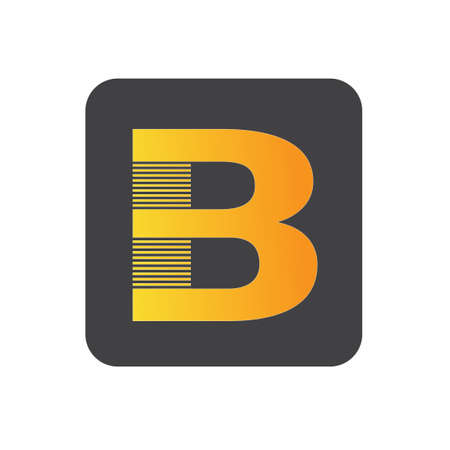 white background letter B logo design.
letter B logo design for your website design.のイラスト素材
