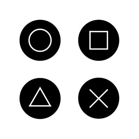 design of control buttons on white background.
design control buttons for your website design.のイラスト素材