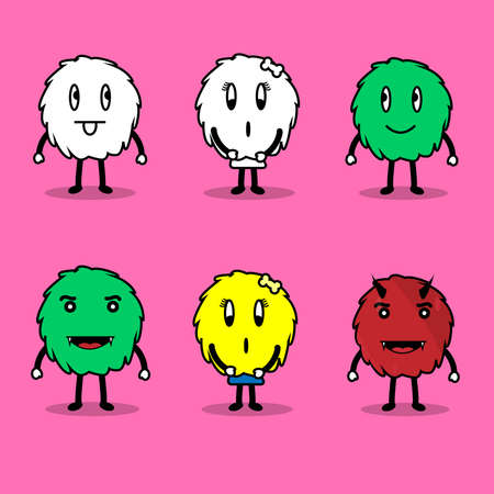 cartoon characters in flat style,
Cartoon character background for your website design, application, UI. Vector icon illustration, EPS10.のイラスト素材