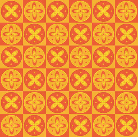 Seamless vector background with flowersのイラスト素材