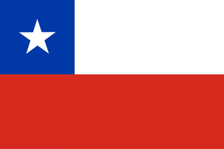 Chile Flag hand drawn,Chilean peso hand drawnのイラスト素材