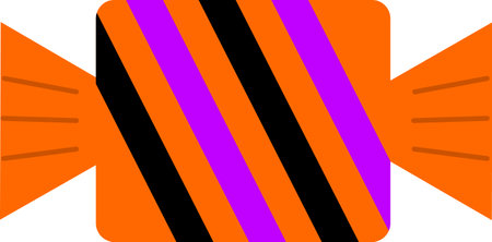 Candies decorated with halloween elements and decorationsのイラスト素材