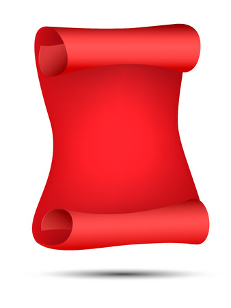 Banner red ribbonのイラスト素材