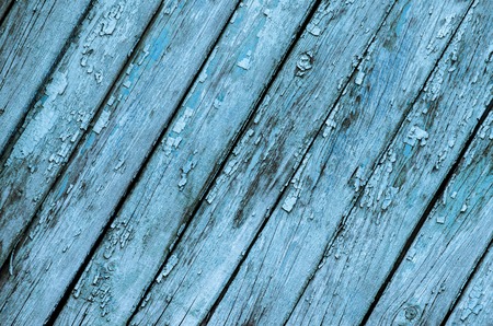Texture of wooden boards of blue colorの写真素材