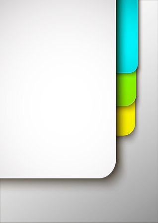 Abstract cover or poster design template. Vector illustration.のイラスト素材