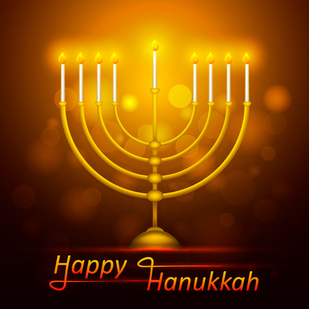 Happy Hanukkah greeting card.のイラスト素材