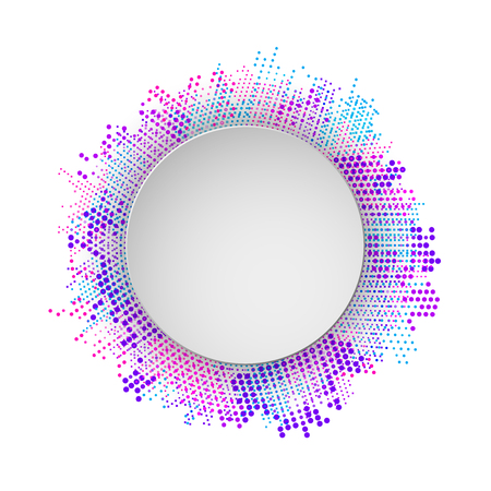 Modern abstract multi-colored dotted background for design posters, business cards, postcards, labels, text and inscriptions.のイラスト素材