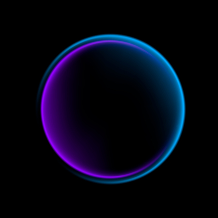 Neon abstract circle background with Colorful Shine. Vintage vector illustration.