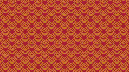 Chinese seamless pattern background, Japanese wave backgroundのイラスト素材