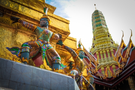 Some statue in wat Prakaew. Thailandの写真素材