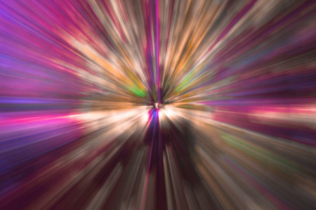 Colorful radial effect backgroundの写真素材