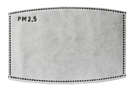 PM 2.5 Filter isolated on white backgroundの写真素材