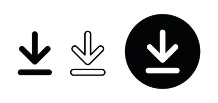 Download arrow vector iconのイラスト素材