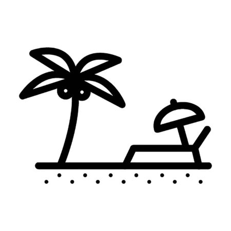 beach vector iconのイラスト素材
