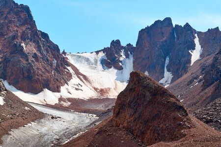 Landscape in Trans-Ili Alatau on a summer day. Trans-Ili Alatau is a part of the Northern Tian Shan...