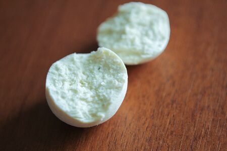 Kazakh curd dairy product - "kurt" in the contextの写真素材
