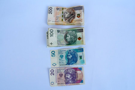 Money of different countries.