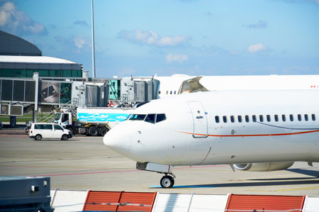 Airplane at Prague's main airport.