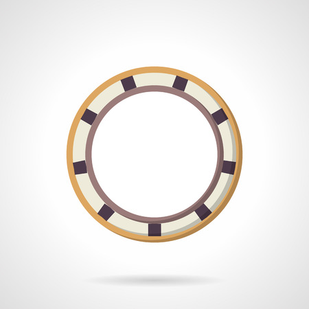 Colored rolling bearing. Flat style vector icon. Parts for reduce rotational friction. Elements for web design and businessのイラスト素材