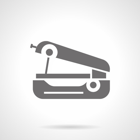 Small portable sewing machine. Equipment for sewing and clothes repair, mending. Mechanical sewing tool.のイラスト素材