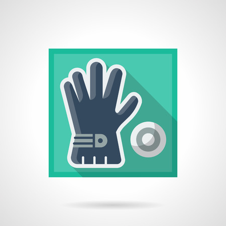 Golfer accessory flat square vector iconのイラスト素材
