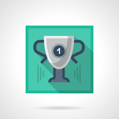 Championship flat square vector iconのイラスト素材