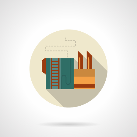 Brewery factory round vector iconの写真素材