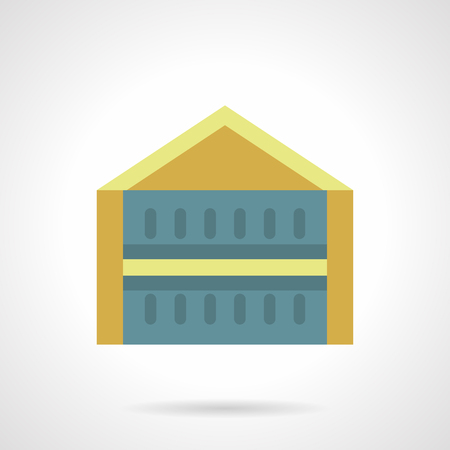 Promotional tent flat color vector iconのイラスト素材
