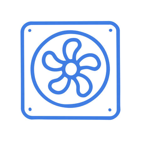 Ventilation grill line vector doodle simple iconのイラスト素材