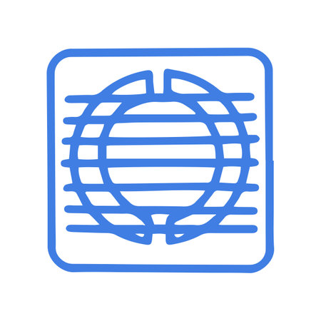 Ventilation grill line vector doodle simple iconのイラスト素材