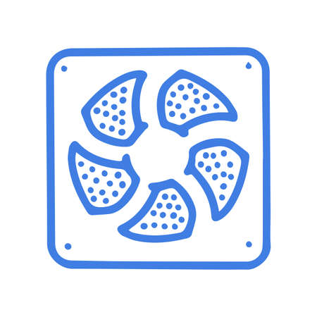 Ventilation grill line vector doodle simple iconのイラスト素材