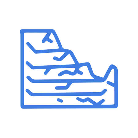 Broken ventilation grill line vector doodle simple iconのイラスト素材
