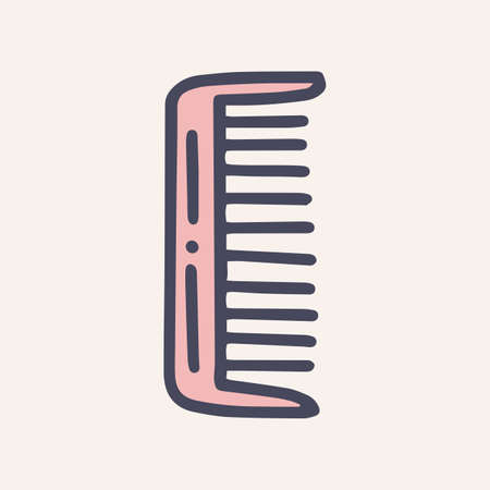 comb color vector doodle simple icon designのイラスト素材