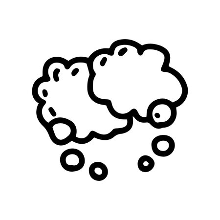 speech bubble line vector doodle simple iconのイラスト素材