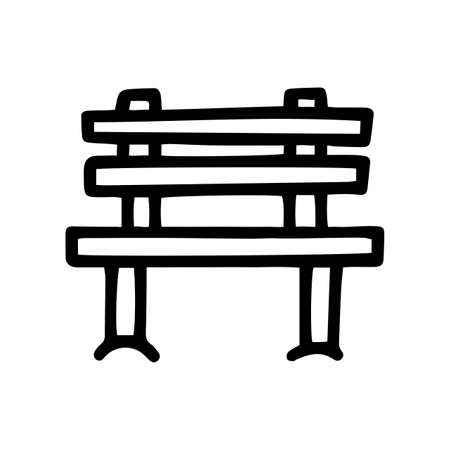 bench line vector doodle simple icon designのイラスト素材