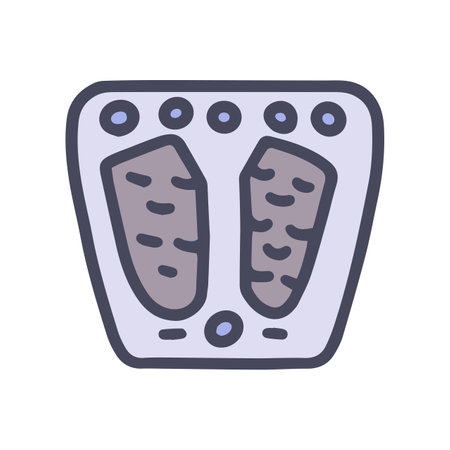 feet massager color vector doodle simple iconのイラスト素材
