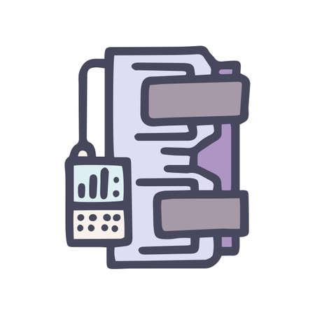 pressotherapy color vector doodle simple icon designのイラスト素材