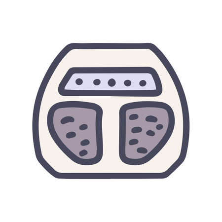 feet massager color vector doodle simple iconのイラスト素材