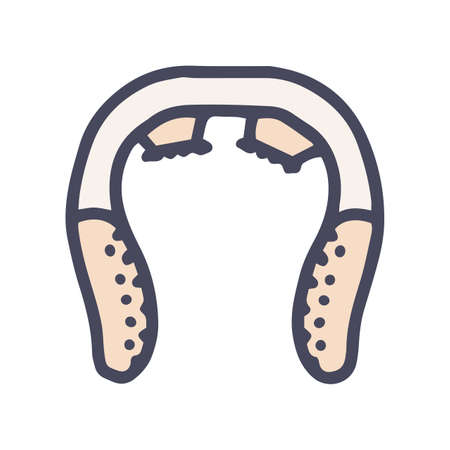 head massager color vector doodle simple iconのイラスト素材