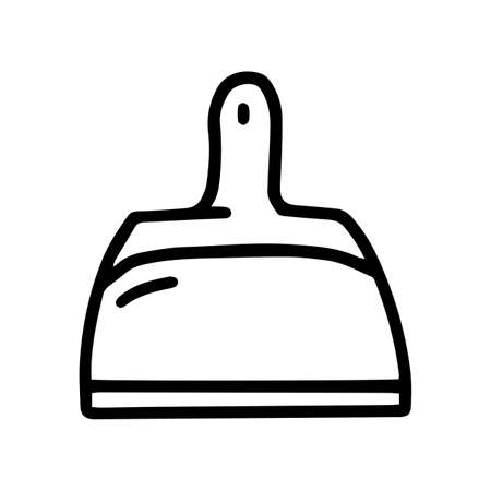 plastic dustpan line vector doodle simple iconのイラスト素材