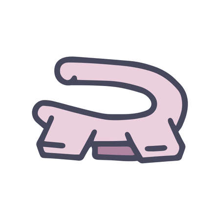 hand-held massager color vector doodle simple iconのイラスト素材