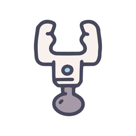 sport massage gun color vector doodle simple iconのイラスト素材