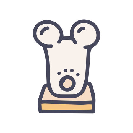 face massager color vector doodle simple iconのイラスト素材