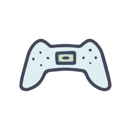 joystick color vector doodle simple icon designのイラスト素材